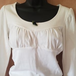 Current Mood long sleeve top with black rosette